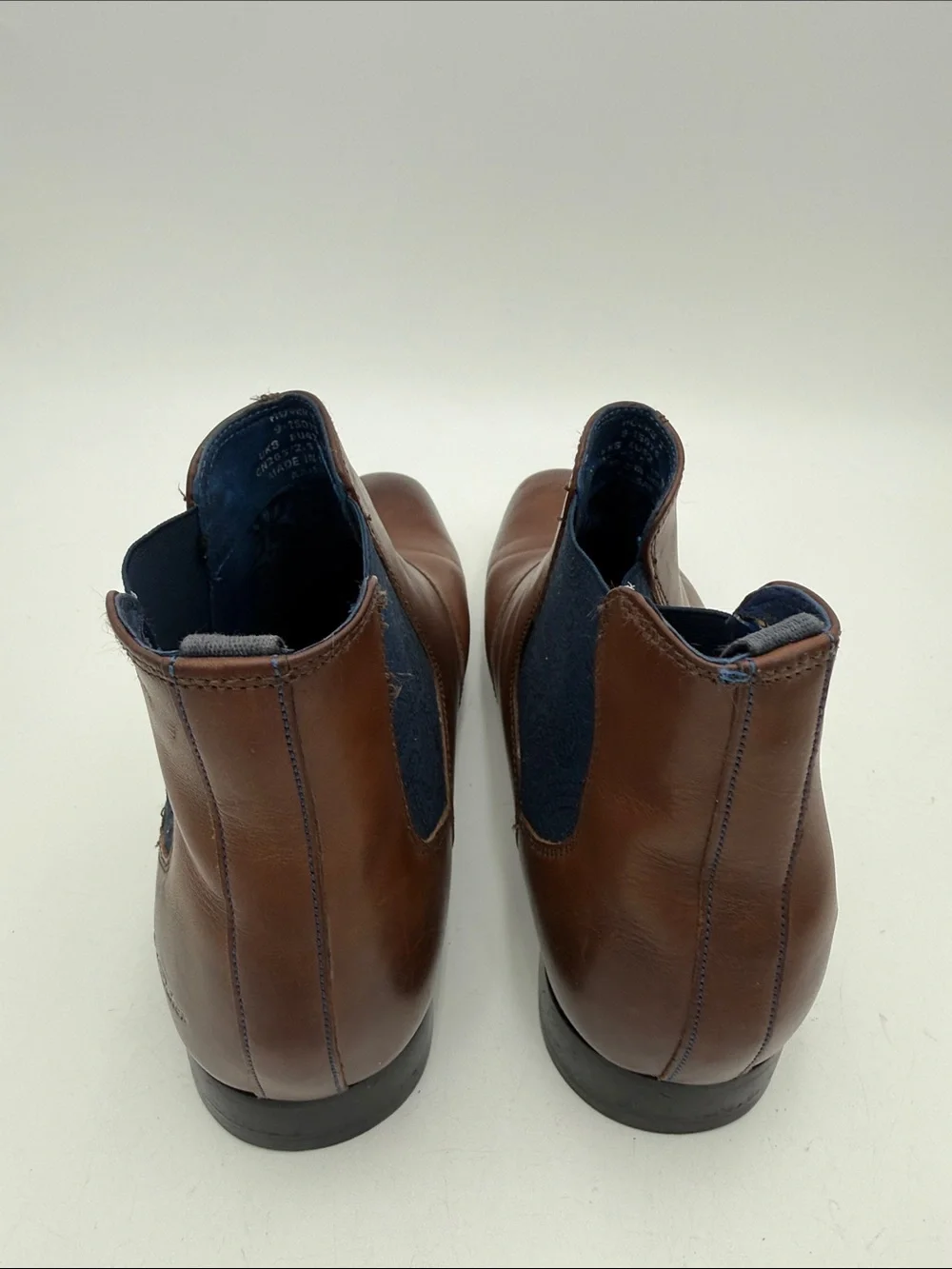 Ted baker Men's Brown Leather Chelsea Boots - Classic Formal Slip-On office